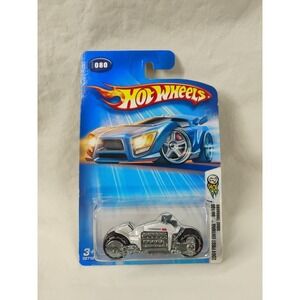 Hot Wheels 2004 First Editions #80 Dodge Tomahawk Silver Fat Tires